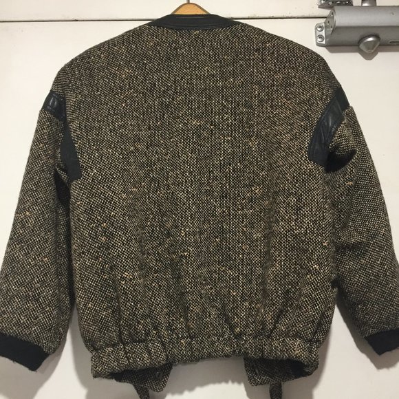 VINTAGE LINDZON WOOL LEATHER JACKETS SIZE XS - Picture 7 of 10